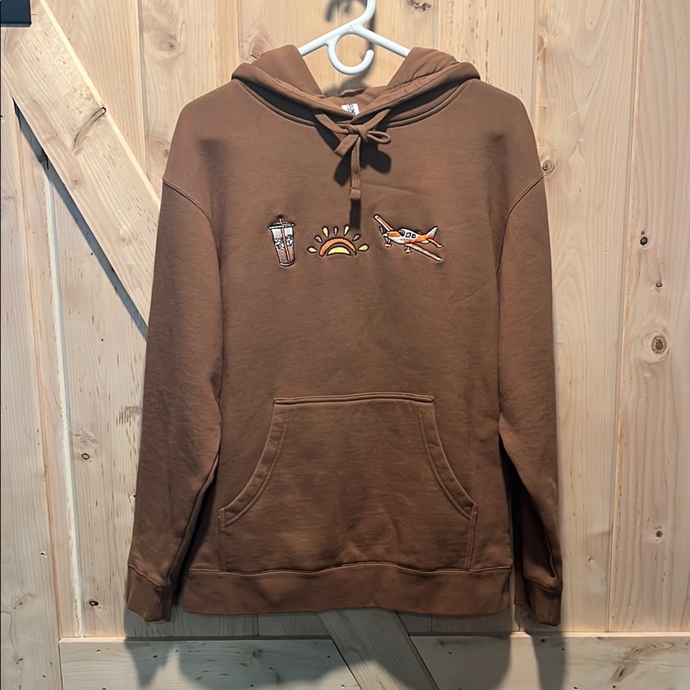 Coffee & Airplanes Graphic Hoodie